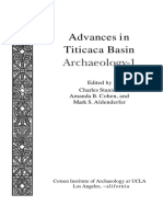 Advances in Titicaca Basin: Edited Charles Stanish, Amanda Cohen, and Mark S. Aldenderfer