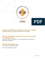 Tarea 3 La OIT y Su Relación Con La Salud Laboral y Los Programas Bienestar Corporativo