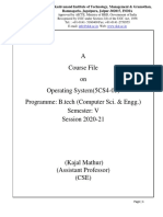 5CS4-03 - Operating System - Kajal Mathur