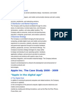 Apple Inc. The Case Study 2000 - 2009