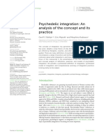 Psychedelic Integration An Analysis of The Concept