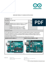 Arduino Product Change Notification