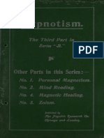 A Course of Practical Psychic Instruction pt3 Hypnotism