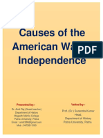 Causes of The American War of Independence