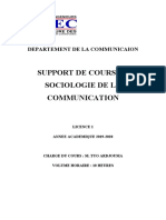 Sociologie de La Communication