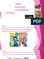 11pasos para Garantizar Una Lactancia Materna Exitosa