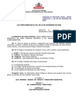 Código Tributario Municipal - Atualizada em 27-08-2018 - CTM JOÃO PESSOA LC 53-2008