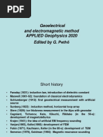 Geoelectrical and Electromagnetic Methods