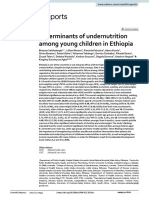 Determinants of Undernutrition Among Young Children in Ethiopia