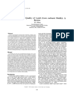 Composition and Quality of Lentil Medik) : A Review: (Lens Culinaris