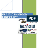 2020 Embedded Project List