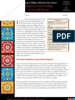 Trends in Latino College Access and Success - Investing in Higher Education For Latinos by National Conference of State Legislatures