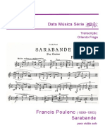 Poulenc Sarabande