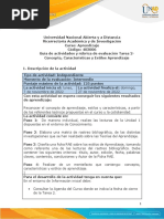 Guia de Actividades y Rúbrica de Evaluación - Unidad 1 - Tarea 2 - Concepto, Características y Estilos Aprendizaje