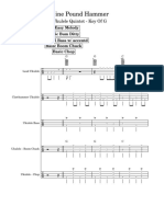 Nine Pound Hammer Tab - Arranged For Ukulele Quintet - Key of G