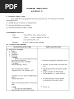 DETAILED LESSON PLAN in Science IV