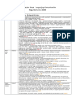 Planificación Anual Lenguaje