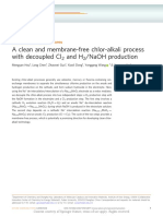 A Clean and Membrane-Free Chlor-Alkali Process With Decoupled Cl2 and H2 - NaOH Production - 1