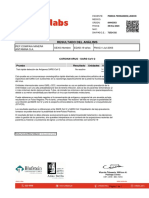 Resultado Del Análisis: Ref:Compaia Minera Antamina S.A. SEXO:Hombre EDAD:19 Años FNAC:1-Jul-2003