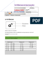 Aula Teorica - Potencias e Radiciacoes
