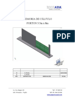 Memoria de Calculo Porton 3 5 X 8 Rev B