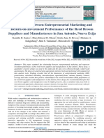 Relationship Between Entrepreneurial Marketing and Return-on-Investment Performance of The Reed Broom Suppliers and Manufacturers in San Antonio, Nueva Ecija