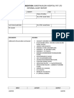 Internal Audit Report - Quality