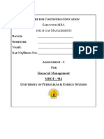 Financial Management Assg-1