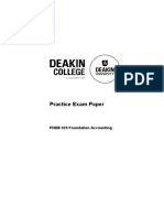 FNDB020 Practice Exam Paper 1 Solution