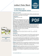 Polysulphide Data Sheet