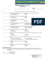 3rd Periodical Test Science g6