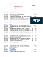 Lista de Partidas Agua Potable