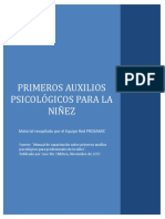 Primeros Auxilios Psicológicos para La Niñez