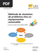 QRQC Méthode de Résolution de Problèmes Chez Un Équipementier Automobile La Mise en Place de La Méthode QRQC