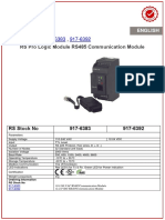 Stock No:: RS Pro Logic Module RS485 Communication Module