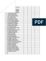 List of Students For Interview