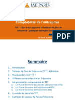 TD7 Comptabilité - Tableau Des Flux de Trésorerie