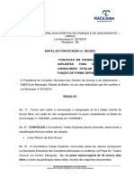 Convocação Do Suplente para Conselho Tutelar