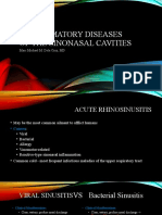 Inflammatory Diseases of The Sinonasal Cavities