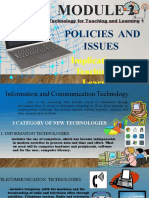 Ict Policies and Issues Implication To Teaching and Learning