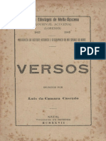 Versos. Lourival Açucena. CASCUDO, Luis Da Camara. 1927