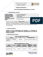 Formato - Primer Informe Sider La Mesa