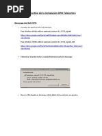 Instructivo de La Instalación VPN Telecentro