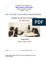 On Line Module The Teaching Profession 1docx