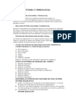 Anatomia y Fisiologia Tarea 1