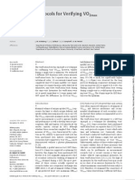 Validity of 3 Protocols For Verifying VO2max