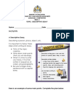 Grade 5 English Language Composition Week 3 - 2022 - Consolidated Worksheet