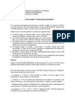 Exercício 02 - Conciliação Bancária