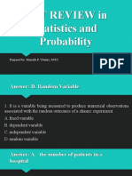 NAT REVIEW in Statistics and Probability