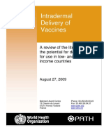 Intradermal Delivery Vaccines Report 2009 Sept